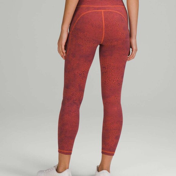 Lululemon Athletica Red Patterned Leggings - Picture 2 of 6